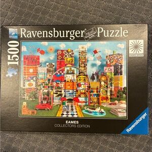 Ravensburger Black and Blue Puzzle Box Back Artwork